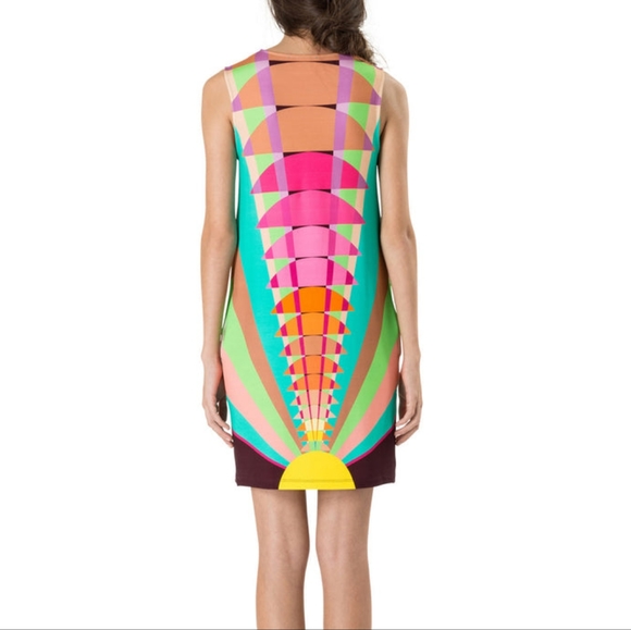 Mara Hoffman Ponte Shift Dress in Beams Yellow - Picture 2 of 9